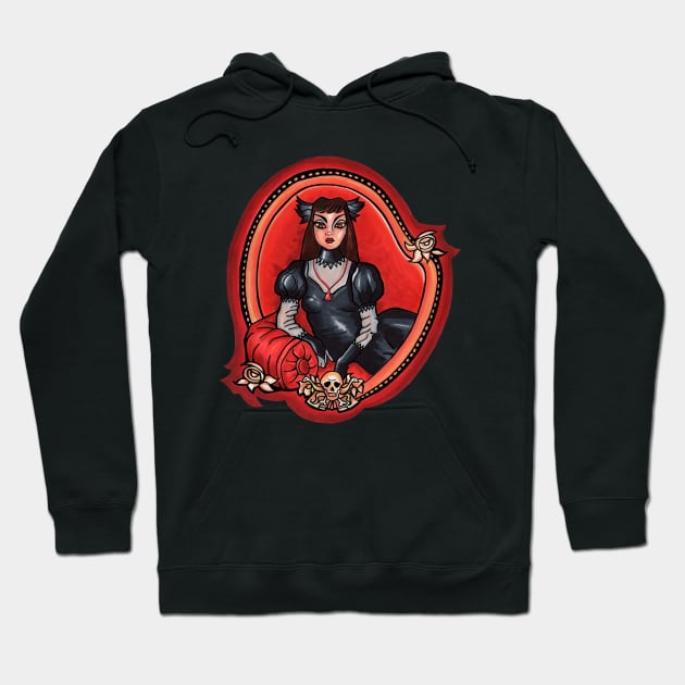 Haunted Mansion Cat Lady Hoodie by GreyDawn